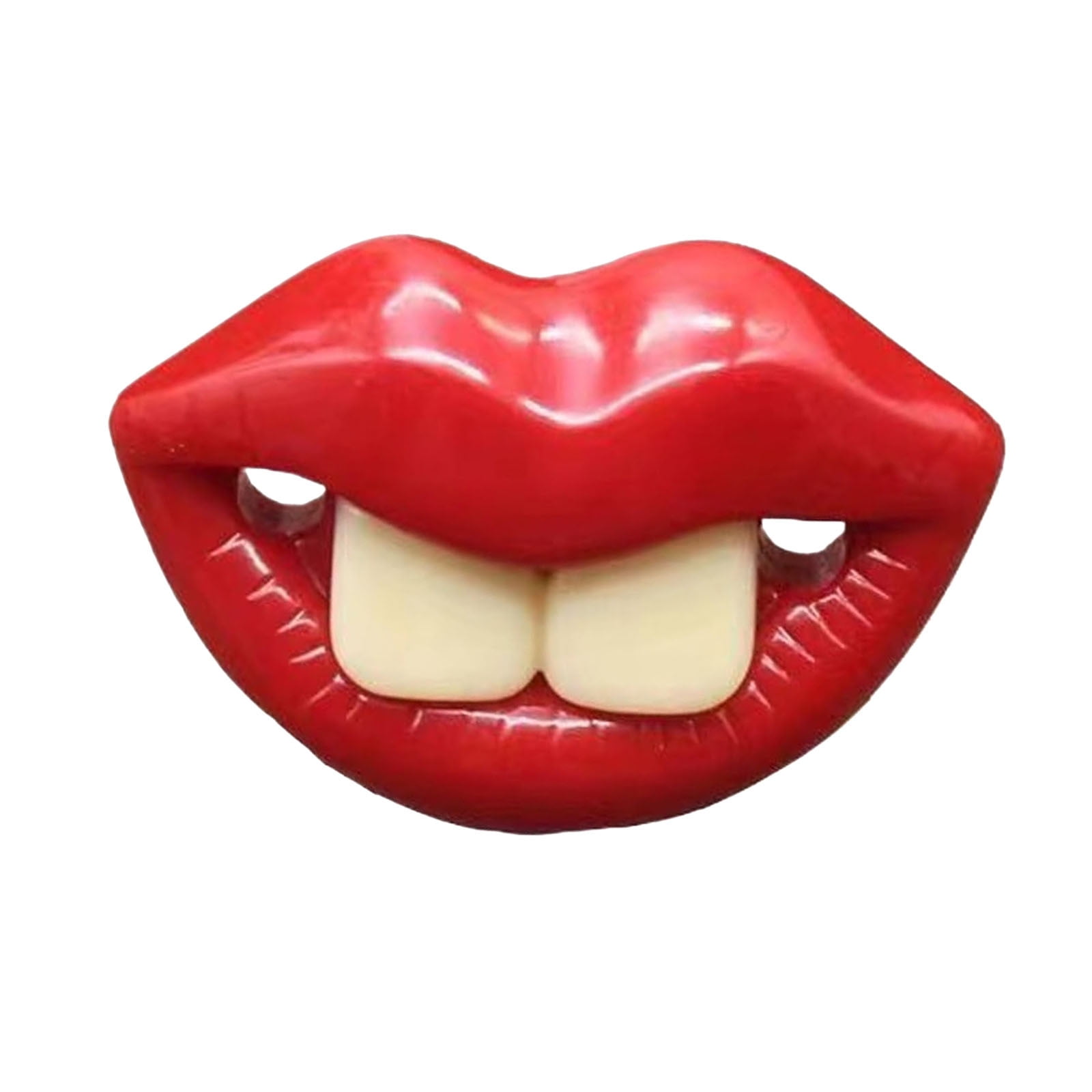 Dog Pacifier Toy Funny Red Lips Dog Pacifier Silicone Chew Toy ...