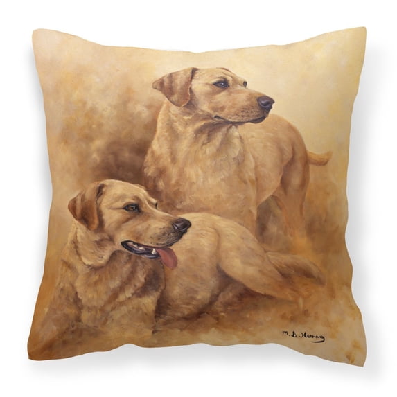 Dog Painting Fabric Decorative Pillow
