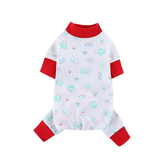 Dog Pajamas, Denbek Dog Pajamas Breathable Pjs Puppy Clothes Cute Jammies Doggie Onesie Stretchy Soft Sleepwear for Spring Summer Pet Costume