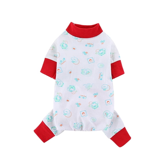 Dog Pajamas, Denbek Dog Pajamas Breathable Pjs Puppy Clothes Cute Jammies Doggie Onesie Stretchy Soft Sleepwear for Spring Summer Pet Costume