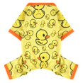 thumbnail image 1 of Dog Pajamas Pjs Spring Summer Dog Clothes for Small Dogs Girl Boy, Soft Stretchy Tiny Chihuahua Yorkie Puppy Clothes Doggie Onesies Cat Pet Jammies Outfit, Yellow Duck M, 1 of 7