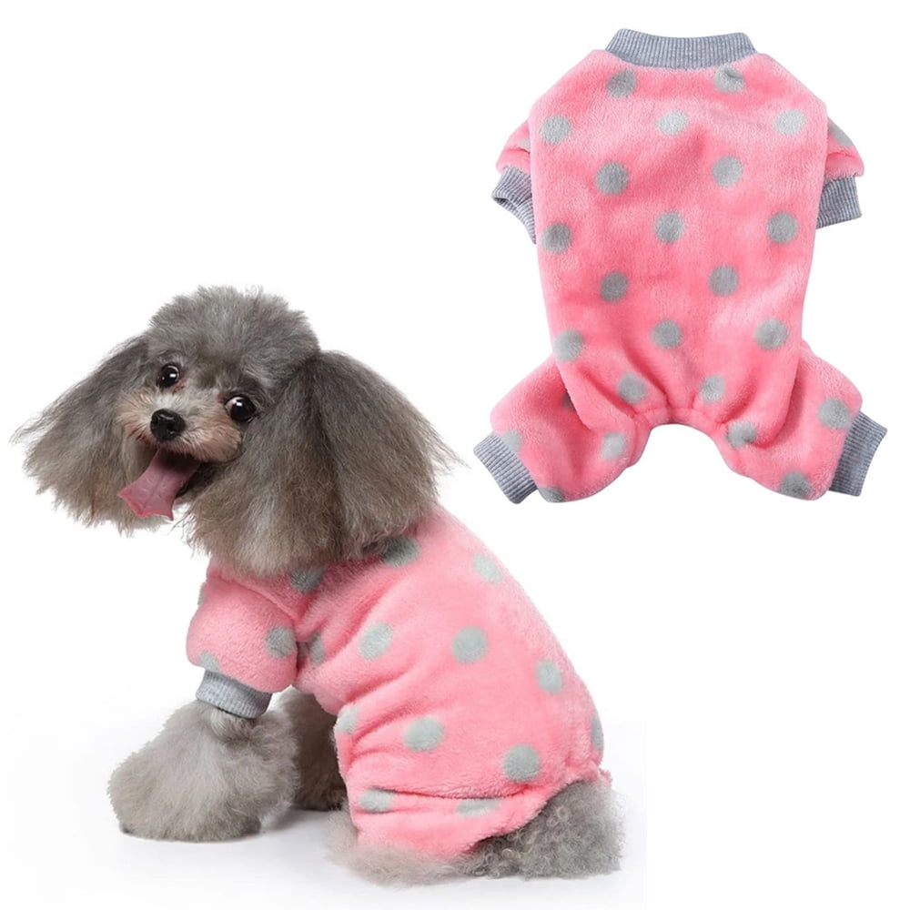Dog Pajamas for Small Dog Boy Girl Fleece Puppy Pjs Jammies 32 Leg Dog