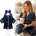 thumbnail image 1 of Dog Pajamas - Soft Cotton Four Legged Pet Jumpsuit, Stretchable Puppy onesie for Small/Medium Dogs Spring Summer Daily Wear,Blue,XS, 1 of 7