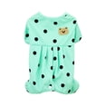 thumbnail image 1 of Dog Pajamas, Summer Dog Jumpsuit, Soft Breathable Dog Pajamas with Polka Dots, 1 of 8
