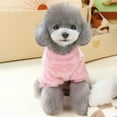 thumbnail image 1 of Dog Pajamas Winter Warm Pet Clothes 10 to 16 Inch Pink Soft Jumpsuit For Small Dogs Christmas Costume Holiday Outfit Cozy Sleepwear, 1 of 6