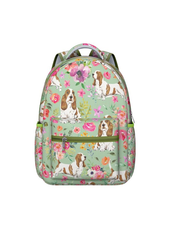 "Dog Park Themed Backpack - Fun Outdoor Design, Cute for College Students"