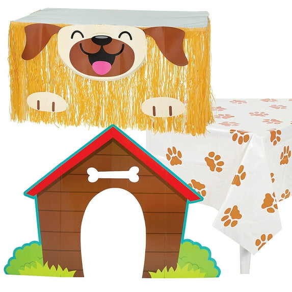 Dog Party Table Decorating Kit - 3 Pc