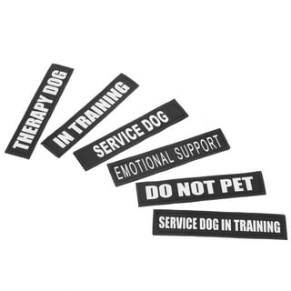  12 Pack in Training Service Dog Patches for Vest, 8 Embroidered  Designs for Support Animal Harness, Do Not Pet Signs : Pet Supplies
