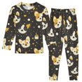 thumbnail image 1 of Dog Pattern Cotton Pajamas 2 Piece Set Sleepwear Soft and Comfortable Homewear Nightwear, 1 of 7