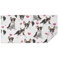thumbnail image 1 of Dog Pattern with Hearts Rectangle Tablecloth 60"x120",Waterproof Polyester Rectangle Table Cloth, Wipeable Spillproof Polyester Tablecloth for Dining, Camping, Indoor and Outdoor, 1 of 6
