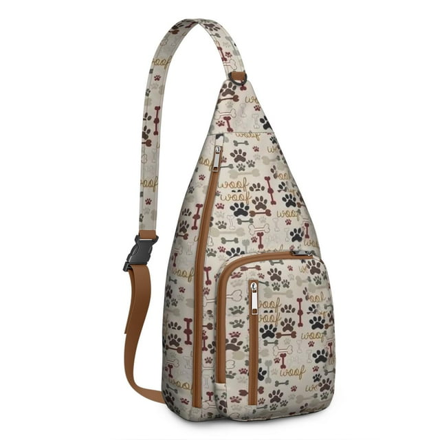 Dog Paw Adventure Sling&nbsp;- Cute Crossbody Backpack, Multi-Functional Pack for Outdoor Enthusiasts