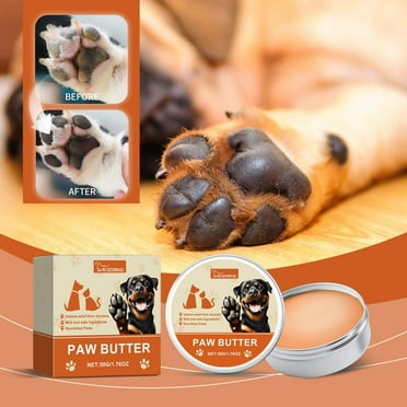 Dog Paw Balm for Dry & Rough Pads, Moisturizing & Nourishing with Shea & Olive Oil, Lick-Safe Paw Treatment, Quick Relief for Sensitive Paws, Dog Paw Care for All Breeds, 1x Balm