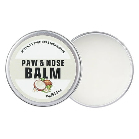 Dog Paw Balm Natural Paw and Nose Balm for Dogs and Cats Moisturizes, Protects, and Soothes Sensitive Skin 15g Tin colour One Size