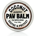 thumbnail image 1 of Dog Paw Balm Wax Soother & Moisturizer Cream with Natural Food-Grade Coconut Oil, Organic Shea Butter & Beeswax 2 oz Safe Invisible Barrier Healing Protector for Cracked Dog Paws, Snout & Elbows, 1 of 7