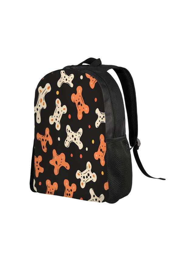 Dog Paw Bone Print Backpack Double Shoulder Backpack Durable, Spacious, Ergonomic Design for Travel, Work & Outdoor Use