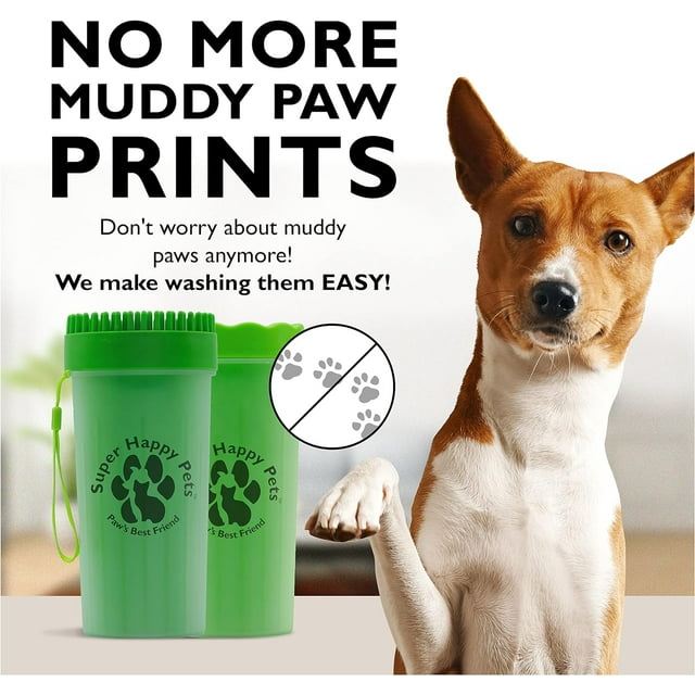 Dog Paw Cleaner for Large Dogs makes washing muddy paws Easy! Our XL