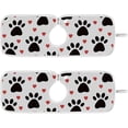 thumbnail image 1 of Dog Paw Cute Valentine 2PCS Faucet Absorbent Mat Kitchen Faucet Sink Splash Guard Microfiber Cloth Faucet Splash Catcher Water Absorbent Mat Behind Faucet, Faucet Mat for Kitchen Sink 30x5in, 1 of 7