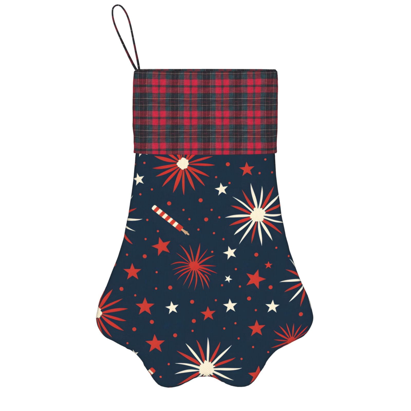 Dog Paw Decorative Socks 17x11.8in Top With A Strap Design For Easy ...