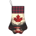 thumbnail image 1 of Dog Paw Decorative Socks 17x11.8in Top With A Strap Design For Easy Hanging For Festive Christmas Party Decorations Maple Leaf Snow Mountain Shrub, 1 of 8