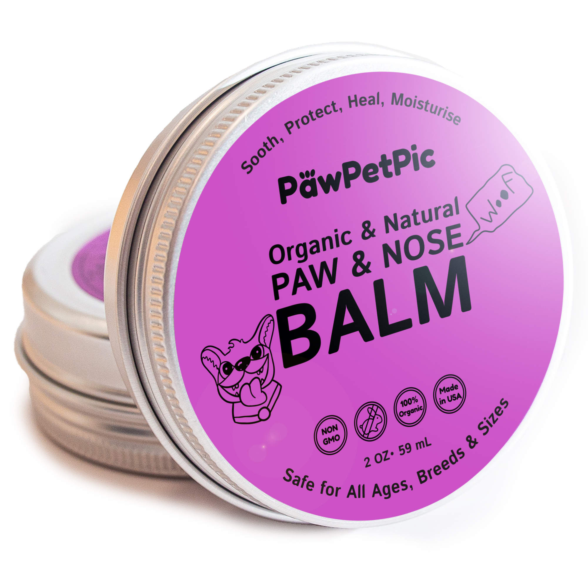 Dog Paw & Nose Balm with Shea Butter and Coconut Oil AntiItch Relief