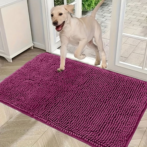 Dog Paw Pad Mat Absorbent Non Slip Washable Quick Drying Chenille Entrance Rug for Home Entryway Pet Feeding Area Mudroom Car Use Floor Decor Kitchen Laundry Room Welcome Mat Doorway Rug Home Gift