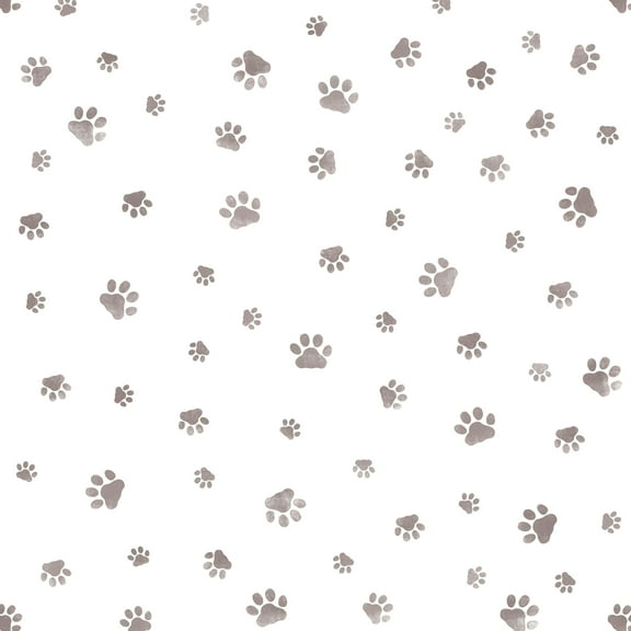 Dog Paw Pattern Wallpaper Stencil SKU #3552 by Designer Stencils