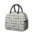 thumbnail image 1 of Dog Paw Print and Bone Cream Pattern Insulated Leakproof Lunch Box for Work, Lunch Bag for Women Men, Loncheras Para Mujer for Beach Travel Picnic Camping, 1 of 6