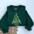 thumbnail image 1 of Dog Paw Print Christmas Tree Embroidered Sweatshirt: Dog Lover Holiday Gift | Cute Dog Paw Sweatshirt, 1 of 4