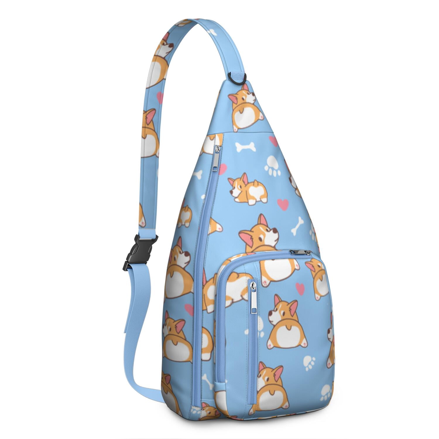 Beagle Paw Dog Bone Pattern Print Backpack