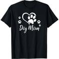 thumbnail image 1 of Dog Paw Print Heart Lover Puppy Rescue T-Shirt, 1 of 4