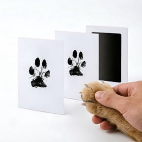 Dog Paw Print Kit 1 Pad 2 Cards Touch Ink Pad for Pets Paw and Nose Print