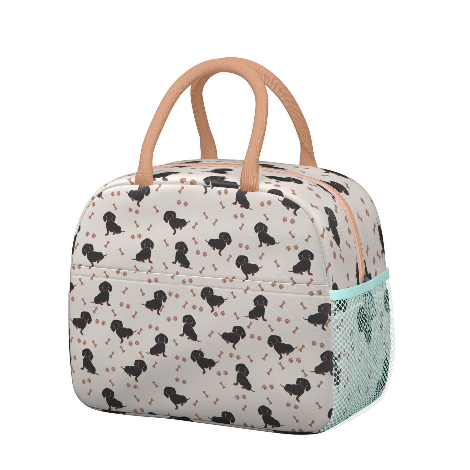 Visual Reference: Dog Paw Print Lunch Bag Lunch Box For Women Men