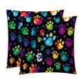 thumbnail image 1 of Dog Paw Print Pillow Covers Inserts Set with Unique Patterns - 16x16, 18x18, 20x20 Inches - 2 Pack Decorative Throw Pillow Covers for Home Decor and More, 1 of 1