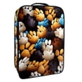 thumbnail image 1 of Dog Paw Print Polyester Shoe Box Organizer Rack for 9x12in Shoe Storage, Wardrobe Closet Space Saver with 23x31cm Dimensions, 1 of 7