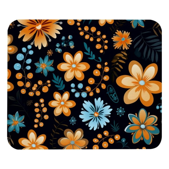 Dog Paw Print Square Non-Slip Rubber Bottom Printed Desk Mat Mousepad for Office and Gaming - 8.3x9.8 Inch