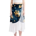 thumbnail image 1 of Dog Paw Print Stunning Chiffon and Polyester Beach Dresses for Women | Summer Dress Collection, 1 of 6