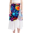 thumbnail image 1 of Dog Paw Print Stylish Chiffon Beach Dresses for Women | Summer Dress for the Beach, 1 of 6