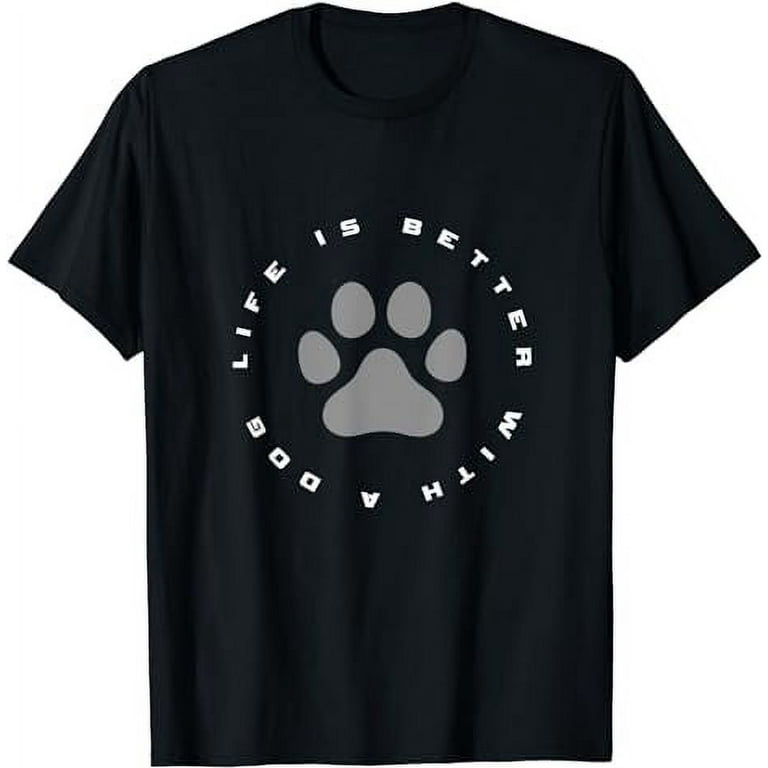 Dog Paw Print T Shirt Walmart