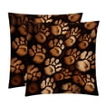 thumbnail image 1 of Dog Paw Print Throw Pillow Covers Set of 2 for Chair Pillow Covers for Various Occasions - 16x16, 18x18, 20x20 Inches - Decorative Pillows Covers with Unique Patterns, 1 of 6
