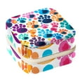 thumbnail image 1 of Dog Paw Print Travel Portable Jewelry Organizer: Square Bracelet Holder, Jewelry Display, and Box for Girls and Women, 1 of 6