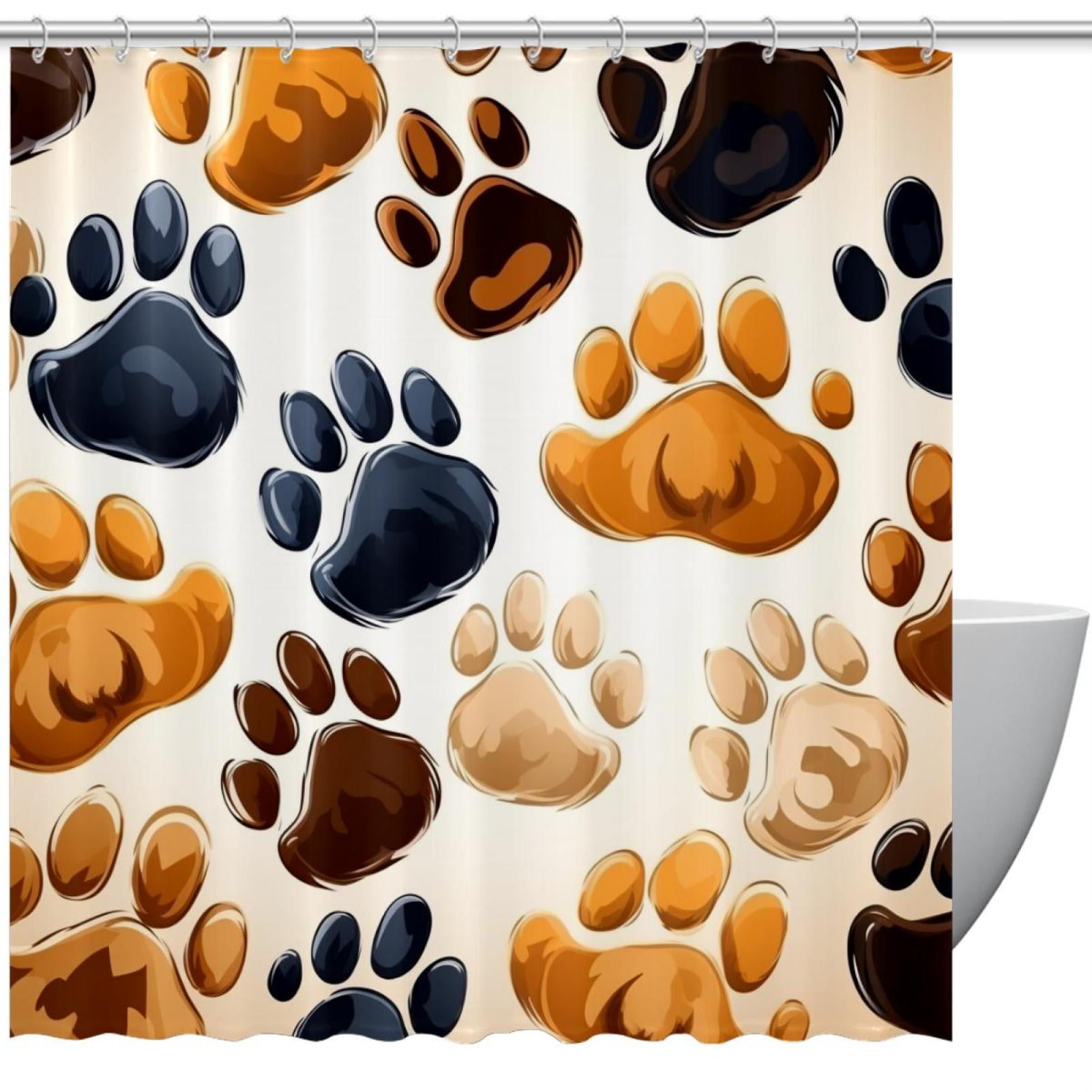 Rustic Paw Haven Shower Curtain NCU0PTT2859