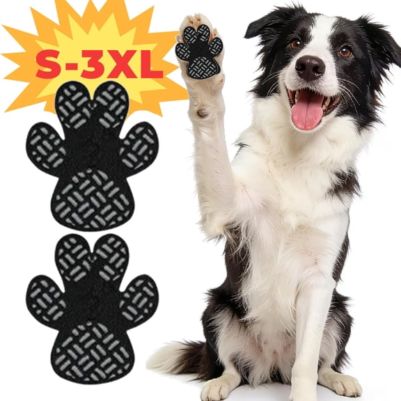 Dog Paw Protectors, Anti Slip Dog Paw Pads for Senior Dogs - Paw Grips for Hardwood Floors, Enhanced Balance Traction Pads, Breathable Pet Paw Stickers Protectors for Dogs, M_1.8 × 1.5 in
