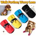 thumbnail image 1 of Dog Paw Protectors, Puppy Dog Boots & Paw Protector for Winter Snowy Days, Anti-Slip Sole Dog Booties for Indoor Hardwood Floor 4PCS _ Blue, 1 of 5