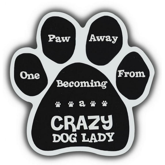 Dog Paw Shaped Magnets: 1 Paw Away From Crazy Dog Lady | Cars, Refrigerators