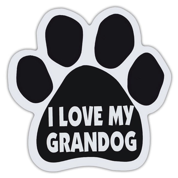Dog Paw Shaped Magnets: I Love My Grandog | Dogs, Gifts, Cars, Trucks