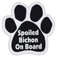thumbnail image 1 of Dog Paw Shaped Magnets: Spoiled Bichon On Board (Frise) | Dogs, Gifts, Cars, 1 of 1