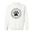 thumbnail image 1 of Dog Paw Sign Sweatshirt Women - Women Sweatshirt, White, 4XL, 1 of 4