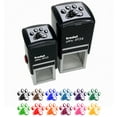 thumbnail image 1 of Dog Paw Sketch Self-Inking Rubber Stamp Ink Stamper - Yellow Ink - Small 1 Inch, 1 of 7