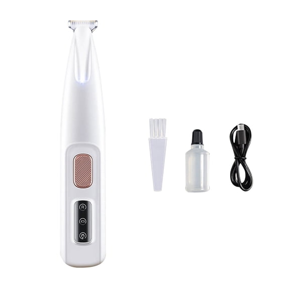 Dog Paw Trimmer, 18mm Electric Dog Clippers for Groomming with LED Display, Waterproof Pet Precisiion Trimmer, Rechargeable Hair Shaver for Paws, Ears, Face, Rump, Low Noise