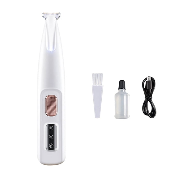 Dog Paw Trimmer, 18mm Electric Dog Clippers for Groomming with LED Display, Waterproof Pet Precisiion Trimmer, Rechargeable Hair Shaver for Paws, Ears, Face, Rump, Low Noise